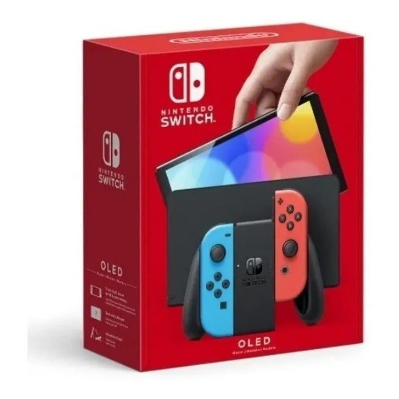 Nintendo Switch Oled + 3 Juegos + Estuche + Vidrio