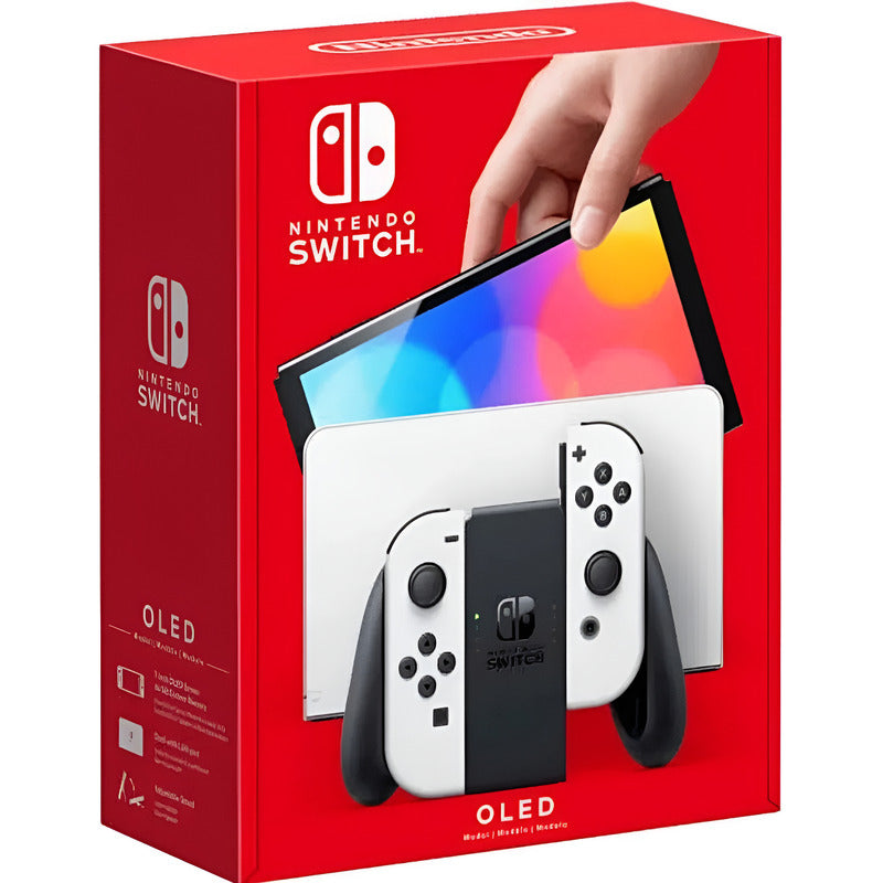 Nintendo Switch Oled + 2 Juegos Fisicos + Vidrio + Estuche
