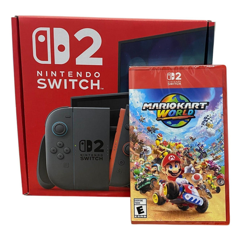 Consola Nintendo Switch 2 + Mario Kart World Fisico Negro