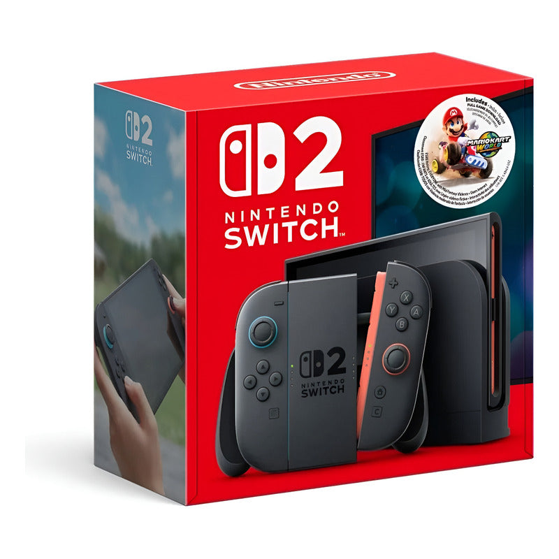 Consola Nintendo Switch 2 + Juego Mario Kart World Digital - Negro
