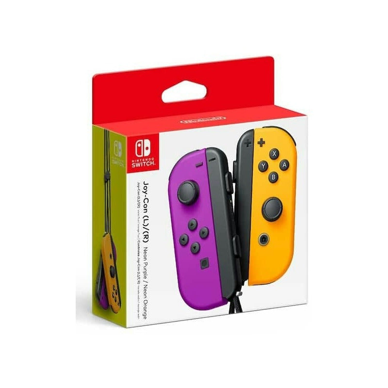 Control Nintendo Switch Joy - Con Morado & Naranja Nuevo  - Neon Purple/neon Orange