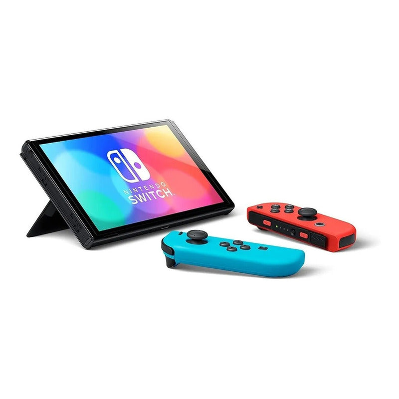 Nintendo Switch Oled 64gb Standard Color Rojo Azul Neón Color Rojo Neón/azul Neón/negro