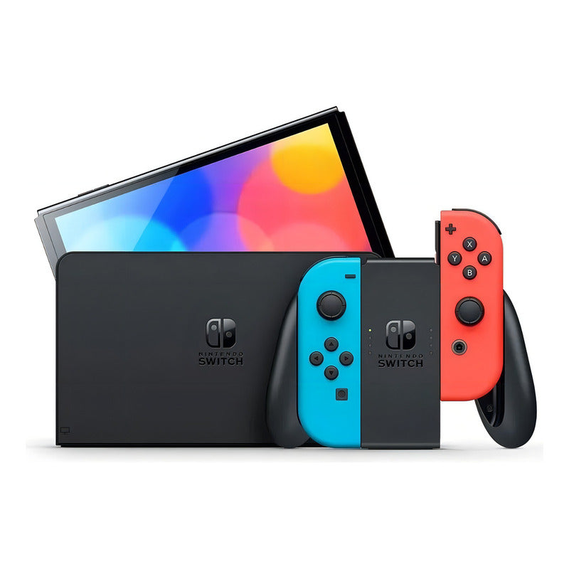 Nintendo Switch Oled 64gb Standard Color Rojo Azul Neón Color Rojo Neón/azul Neón/negro