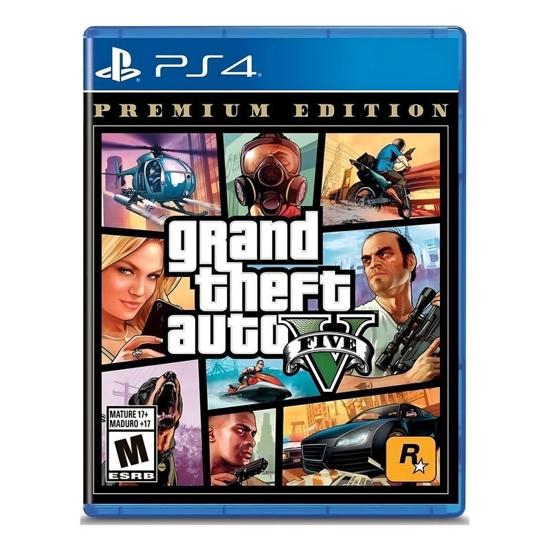 Juego Grand Theft Auto V Premium Edición Física Ps4