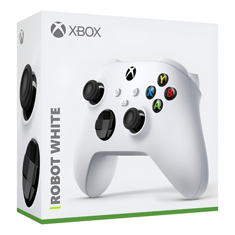 Control Xbox Serie S / X Blanco Nueva Generación + 2 Grips  Robot White