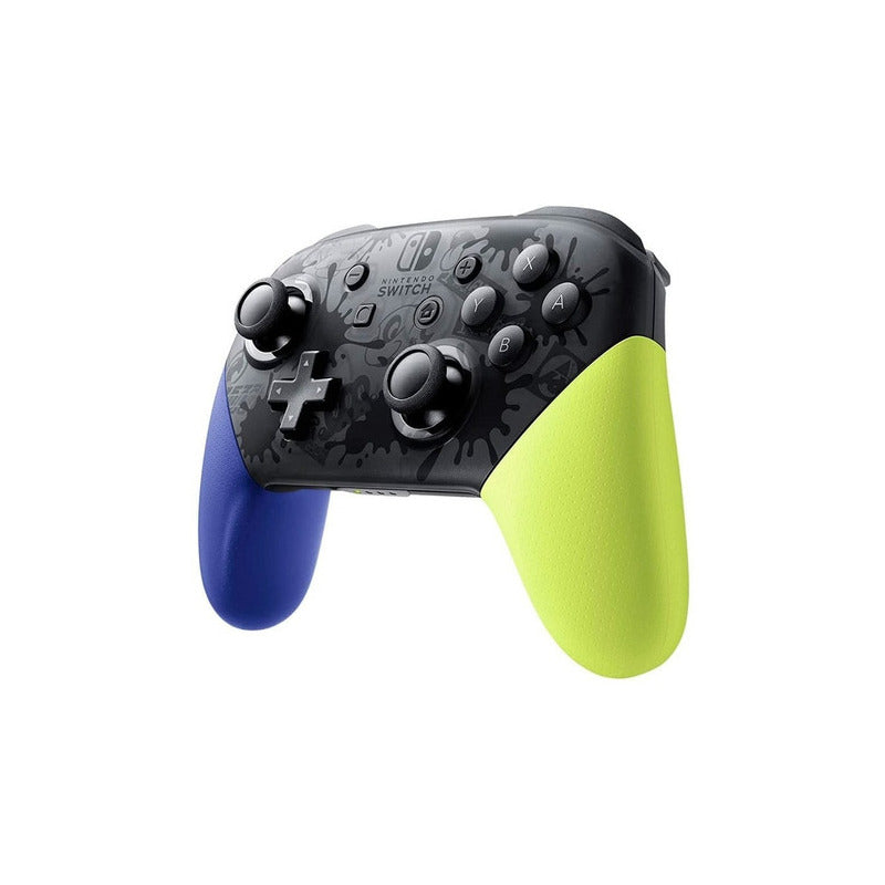 Pro Controller Nintendo Switch Edicion Splatoon 3 Original Negro