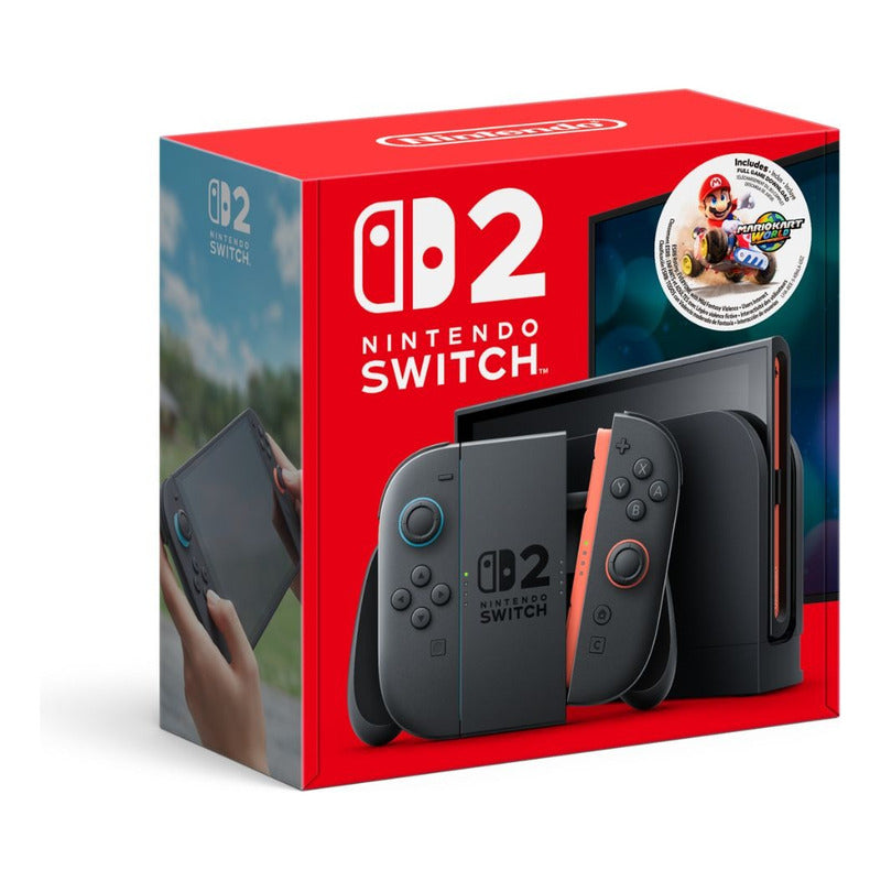 Consola Nintendo Switch 2 + Juego Mario Kart World Color Negro