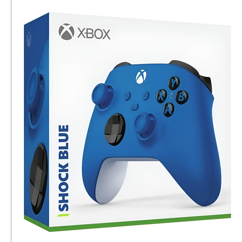Control Xbox Serie S / X Azul Nueva Generación + 2 Grips  Shock Blue