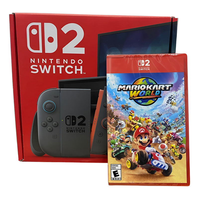 Consola Nintendo Switch 2  Mario Kart World Fisico - Negro